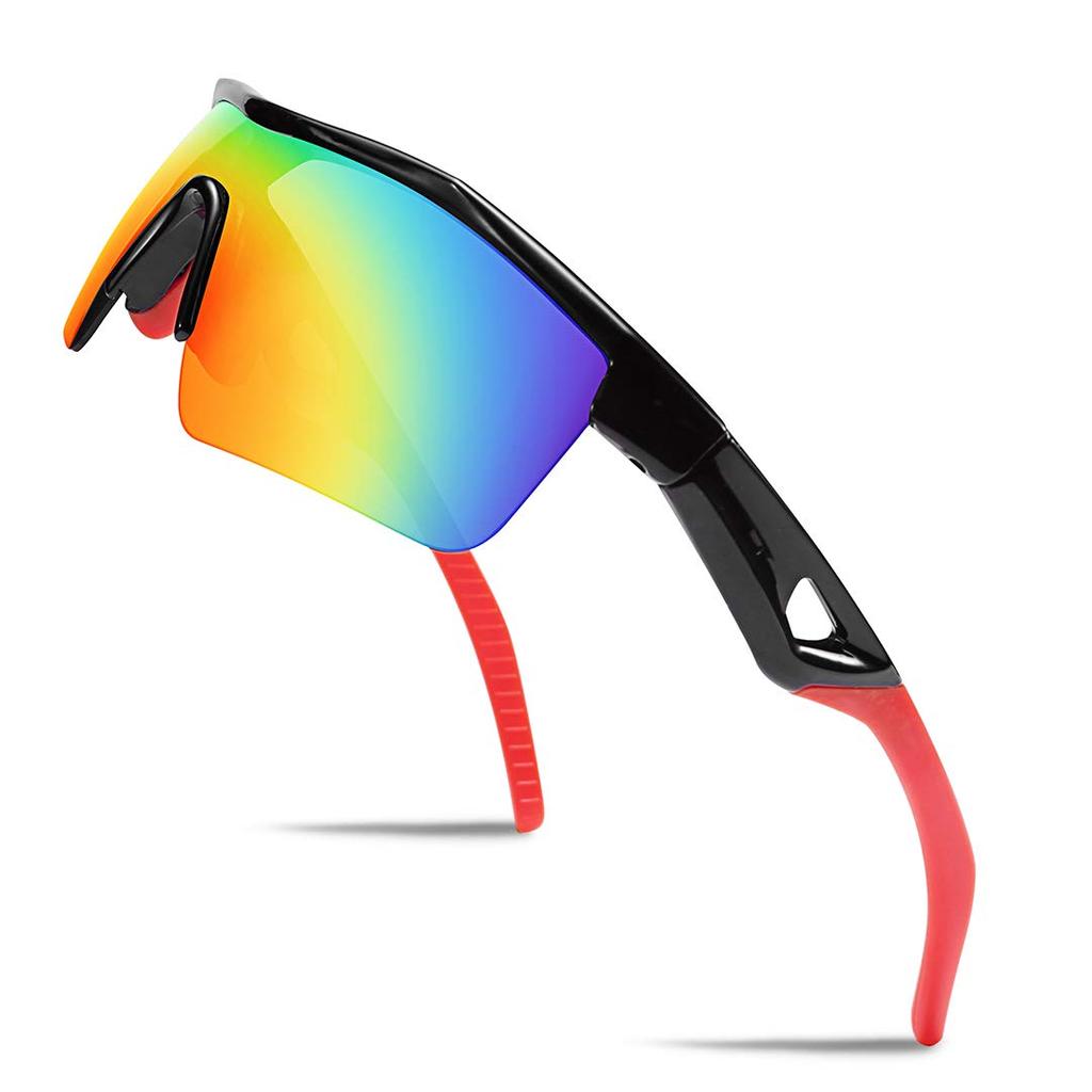 Feisedy Sports Polarized UV TR90 Perfect for and B2454 Kids' Sunglasses, Lenses, Protection, Ultralight, Golf, Jogging, Baseball, Bass, Fishing,