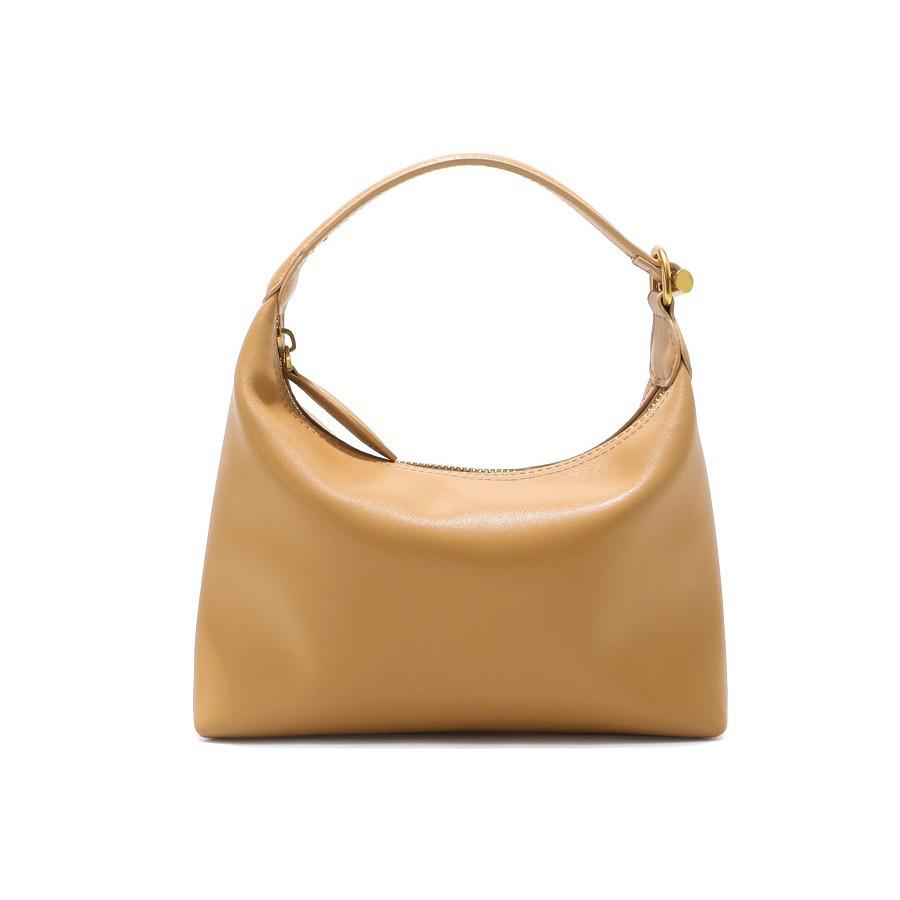 Niche Cowhide Handbag Women's High-end Leather Armpit Bag Simple Commuting Shoulder Crossbody Lunch Box