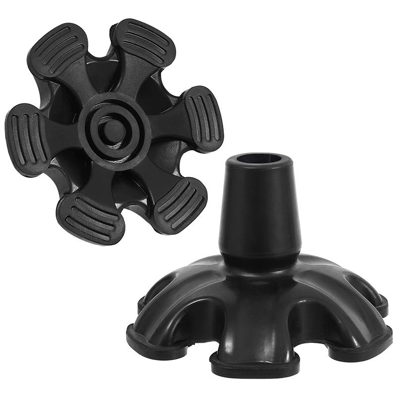 19Mm Cane Tips 6 Pillar Design Nonslip Rubber Crutch End Mat With For Walking Stick Shooting Stick Crutch Tips Accessories