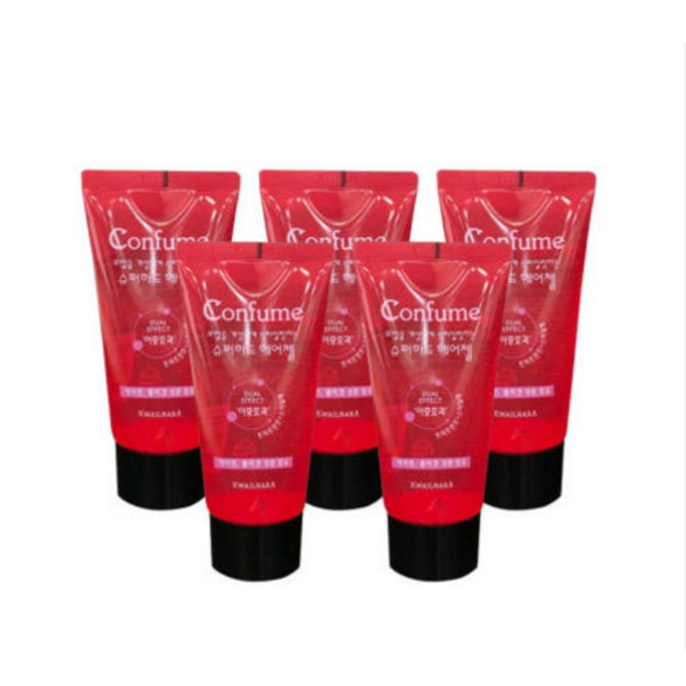 Fruitland Confume Super Hard Hair Gel 80ml Travel Tube Gel 5-Set 80ml 5 pcs