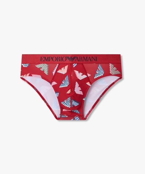

[Emporio Armani Underwear] Мужские трусы-слипы с 3D-принтом логотипа 0816111021 [Отправка из Кореи] 100% Оригинал Red - S