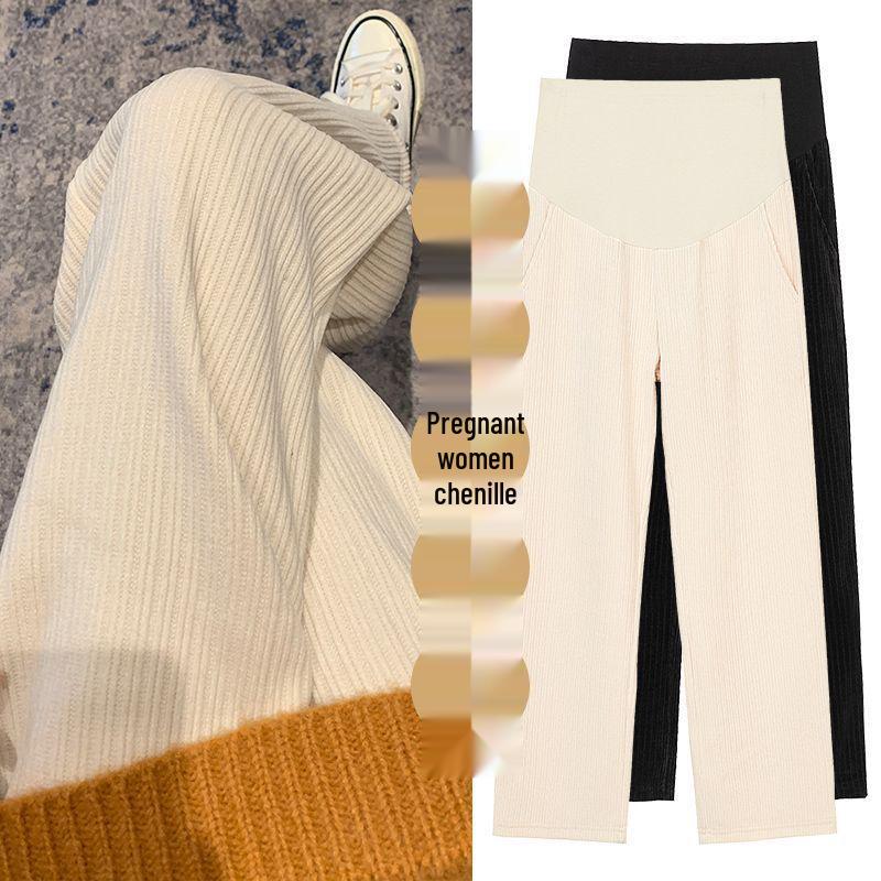 

Maternity Velvet Wide-Leg Pants for Spring & Autumn 2XL