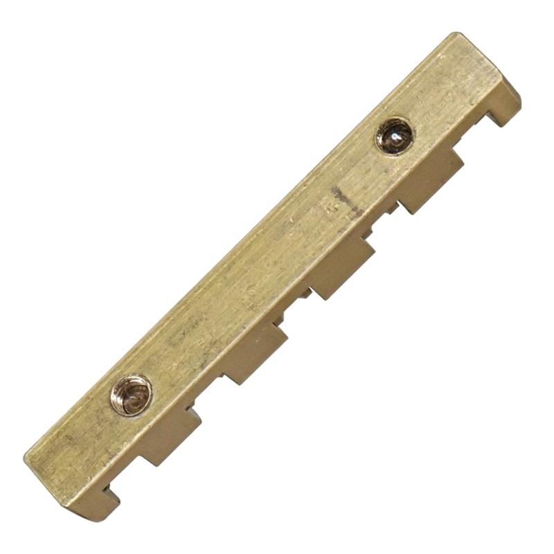 Brass Bass Guitar Nut Roller Adjustable Height for Enhanced Resonance Size Includes Base Plate and Accessory