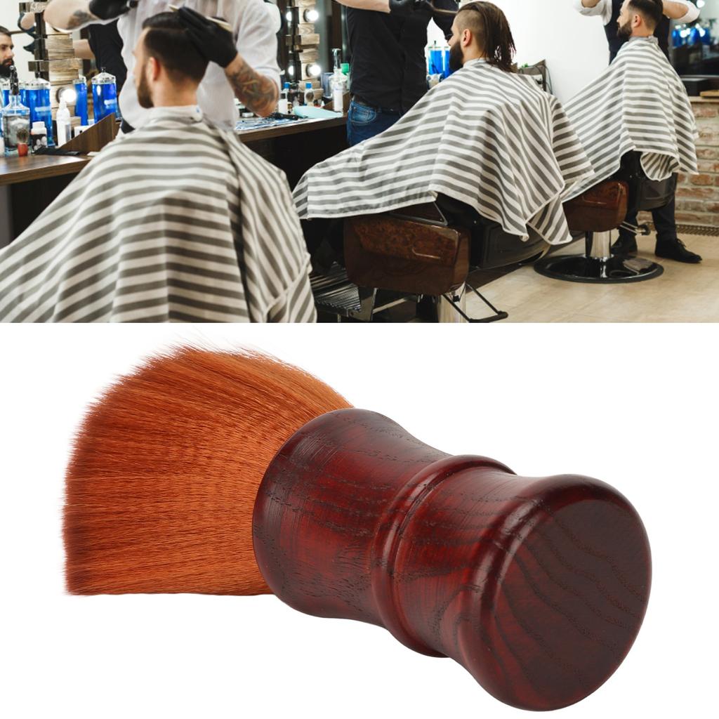 Men Beard Brush Soft Nylon Hair Wooden Handle Beard Grooming Brush for Hair Cleansing