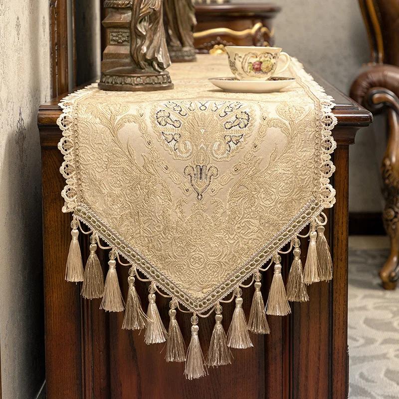 European Court Table Runner with Tassels