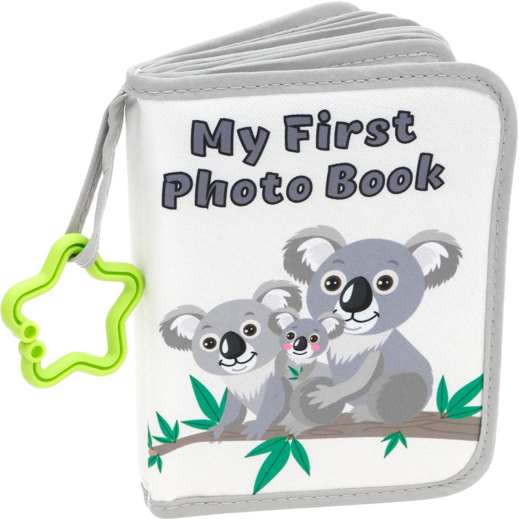 1 Pc Soft Cloth Baby Photo Album Safe Baby Memory Album with Mirror Toddler Family Memory Book Present for Kids Newborn Toddlers