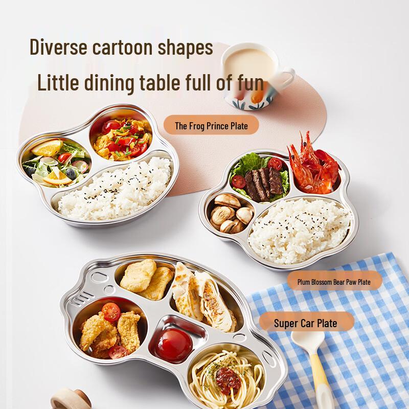 COOKER KING 316 SS Kids Divided Plate