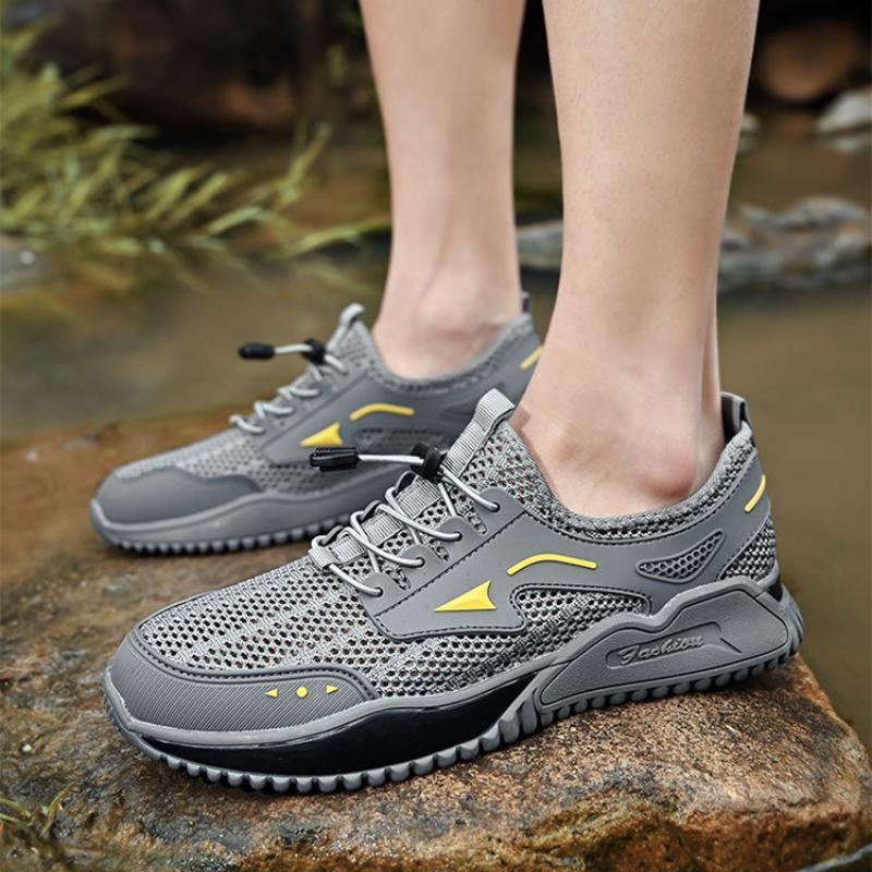 Fashion Hiking Sports Shoes for Men Mesh Upper Running Mountain Walking Miked Colour Cheap Liquidation High Quality Man Casual Sneaker
