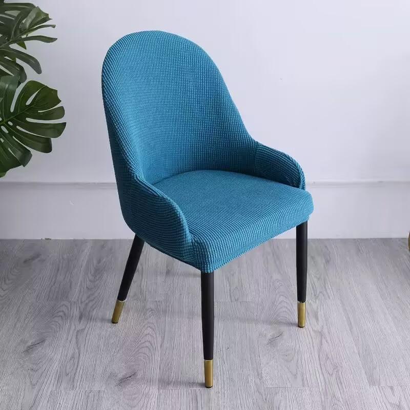 Elastic Jacquard Curved Pineapple Chair Cover with Armrests - Universal, Dustproof, Four Seasons Use