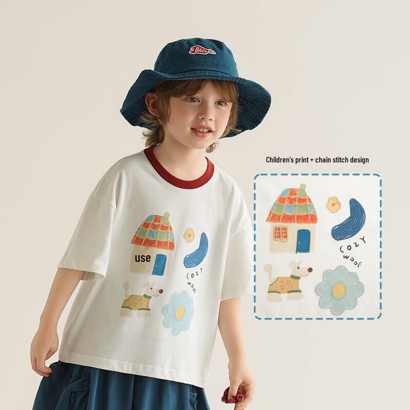 Boy s Pure Cotton Summer Printed T-Shirt 100