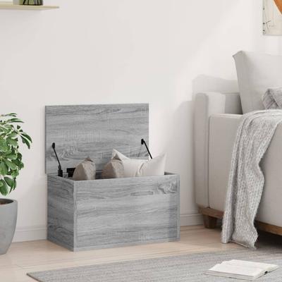 Grey Sonoma Storage Chest 60 X 35 X 35 Cm Particleboard