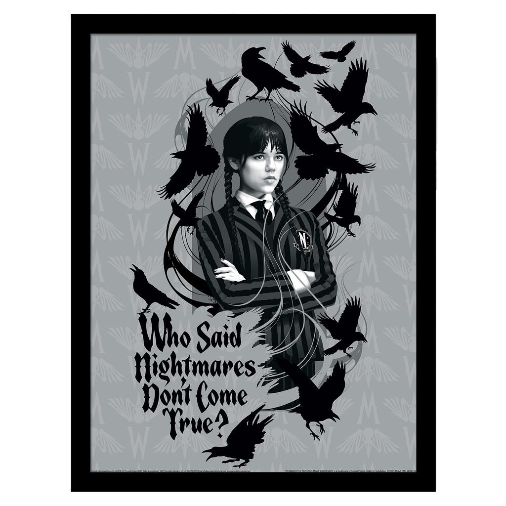 Wednesday Nightmares Framed Poster