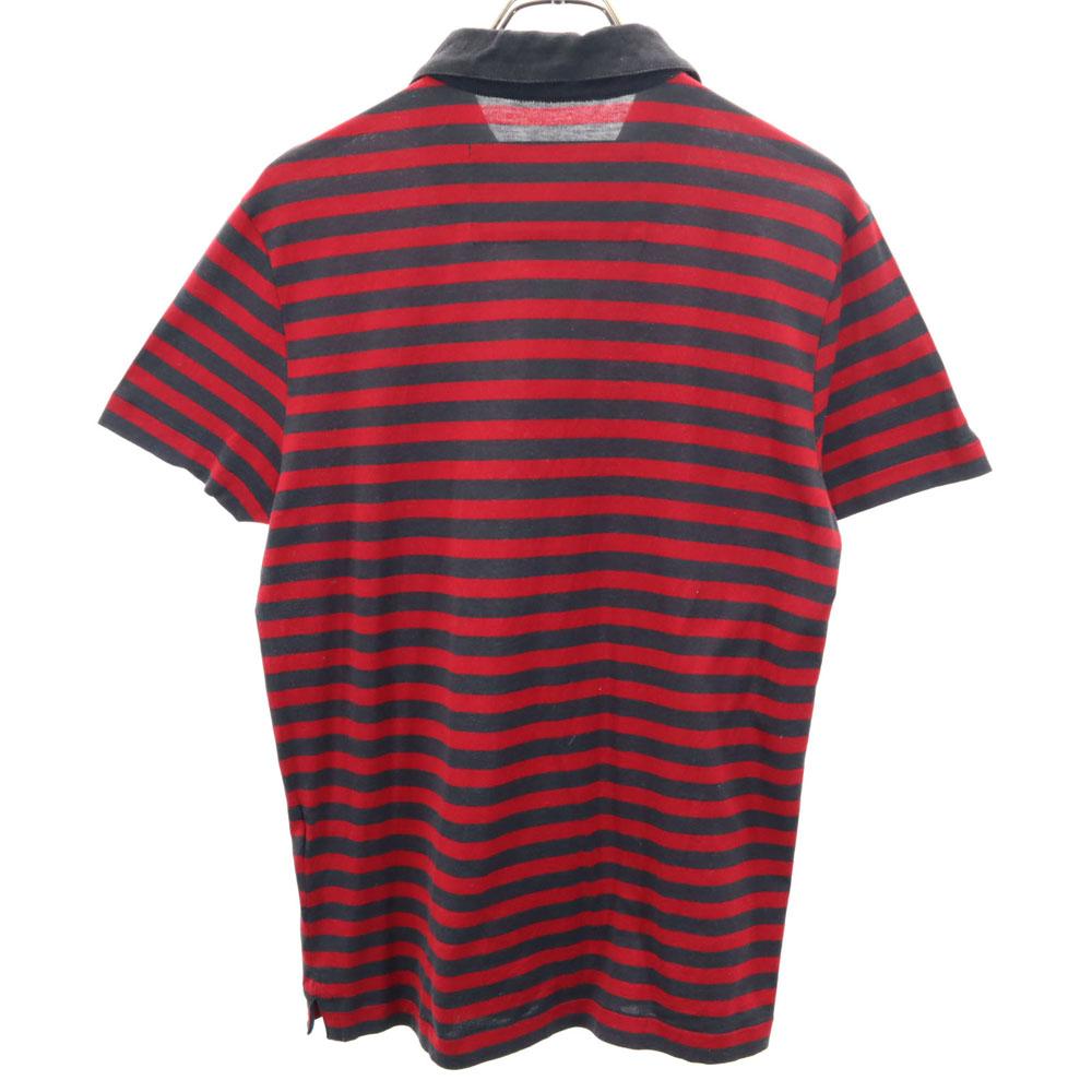 Louis Vuitton Border Pattern Short Sleeve Polo Shirt S Men's Used