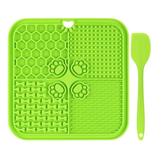 Dog Lick Mat with Suction Cup Interactive Pet Feeding Mat for Slow Feeding Anxiety Relief Pet Licking Pad for Large Small Dogs Cats
