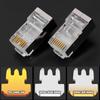 50/100 Stück Cat6 Cat5e RJ45 Geschirmter Stecker Modulare Stecker Kabel Netzwerkstecker Vergoldete Ethernet PC Hardware Kabeladapter