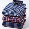 Men's Winter Sherpa Lined Flannel Shirt Jackets Long Sleeve Button Down Fleece Dress Shirts for Men Casual Warm Comfortable Thermal Shirt With Pockets