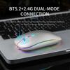 New Bluetooth Wireless Mouse with USB Rechargeable RGB Mouse for Computer Laptop PC Macbook Gaming Mouse Gamer 2.4GHz Portable