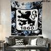 1860 Munich Wall Hanging Printed Fabric Blanket Decorative Tapestries for Bedroom Living Room Home Decor
