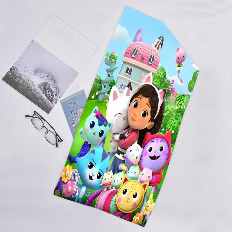1pc Gaby's Bubble House2 Beach Towel, Beach and Seaside Swimming Pool Equipment, Fashion Pattern, Rectangular, Travel Essentials