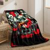 A bold red dragon overlays martial artists and fight scenes in a dynamic style. for all seasons blanket lunch break throw gift