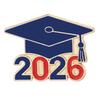 Class of 2026 Graduation Enamel Pin Graduation Cap Brooch Badge for Backpack Clothing Accessories Jewelry Gift Women Men Student