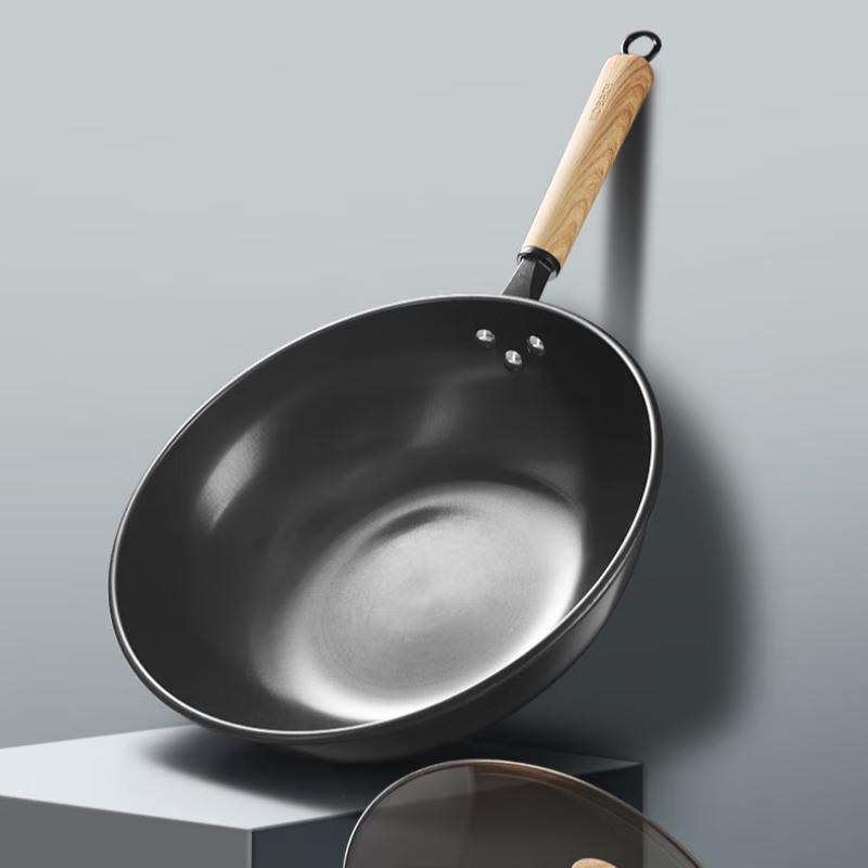 Kambach 32cm Fine Iron Uncoated Wok