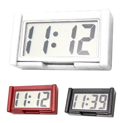 Mini horloge numérique décorative grand écran horloge de voiture Mini horloge tableau de bord ornement auto-adhésif accessoires électroniques de voiture