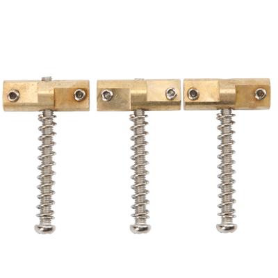 3Pcs Gitarre Brücke Sättel Messing Einbau String Unterstützung Ersatz für Saiten