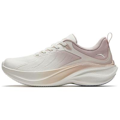 Slip Resistant Abrasion Resistant Low Top Running Shoes Women's White Pink 122445535-1