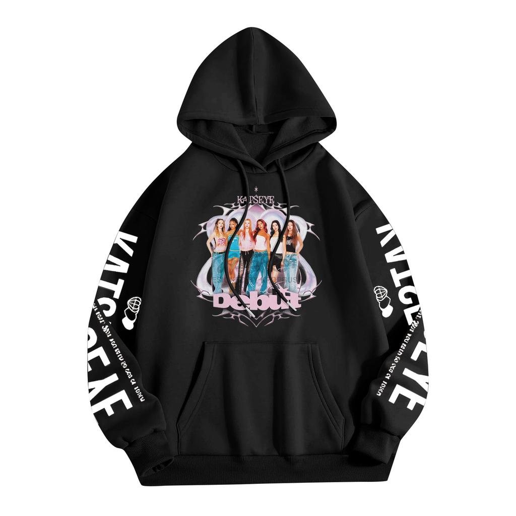 Unisex Fashion Lightweight Long Sleeve Pullover With Pockets Printed Hoodie