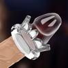 Pineapple-Textured Delay Ring Male Endurance Pleasure Enhancer with Dual Stimulation Transparent Reusable Discreet Couples Toy for