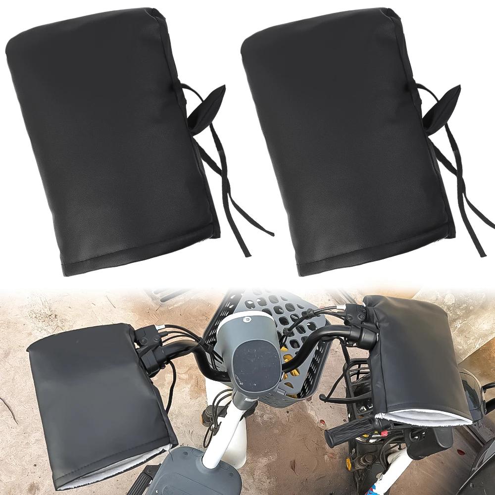 Motorcycle Scooter Thick Warm Handlebar Muff Grip Handle Bar Muff Rainproof Riding Protective Winter Warmer Thermal Cover Gloves