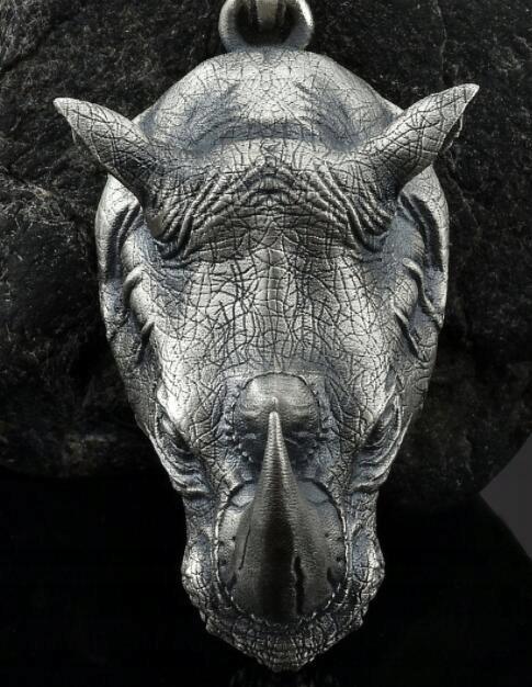 Rhinoceros Necklace Protection Amulet Mythology 138