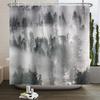 Misty Forest Shower Curtain for Bathroom Nature Mountain Tree Fog Woodland Waterproof Fabric Bathtub Shower Curtain Home Decor