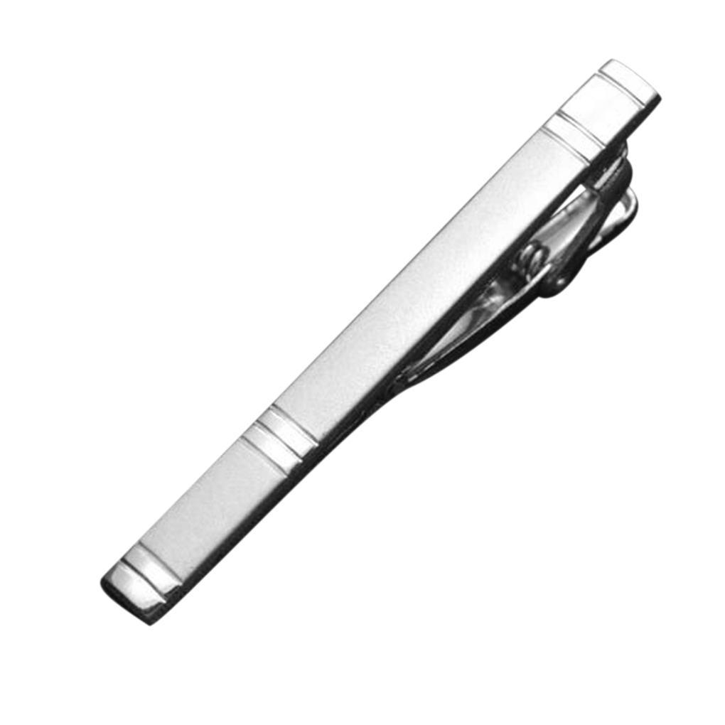 Mens Silver Stainless Slim Tie Pin Clip Clasp Bar office Christmas