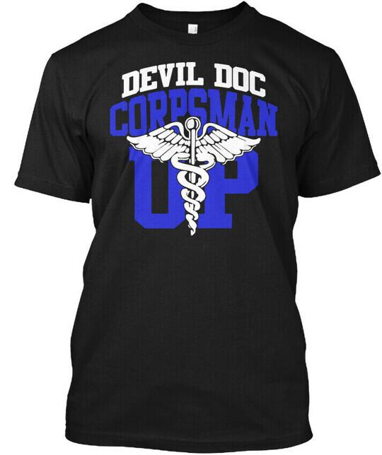 Corpsman Devil Doc - Up T-Shirt Made in the USA Size S to 5XL Unisex T-Shirt XXL