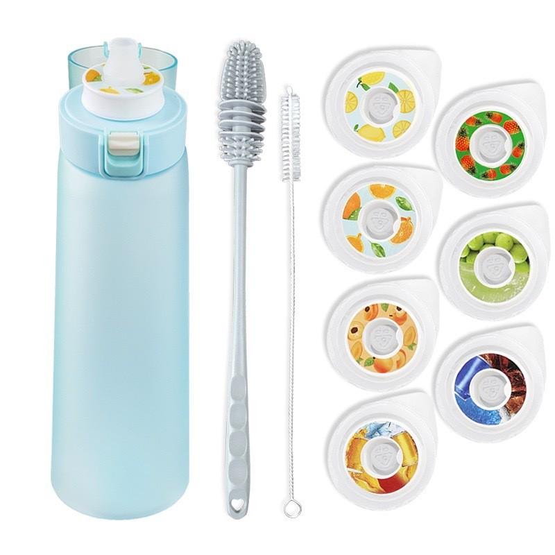 Tritan Sports Water Bottle With Flavor Rings And Leakproof Lid For Fitness Enthusiasts