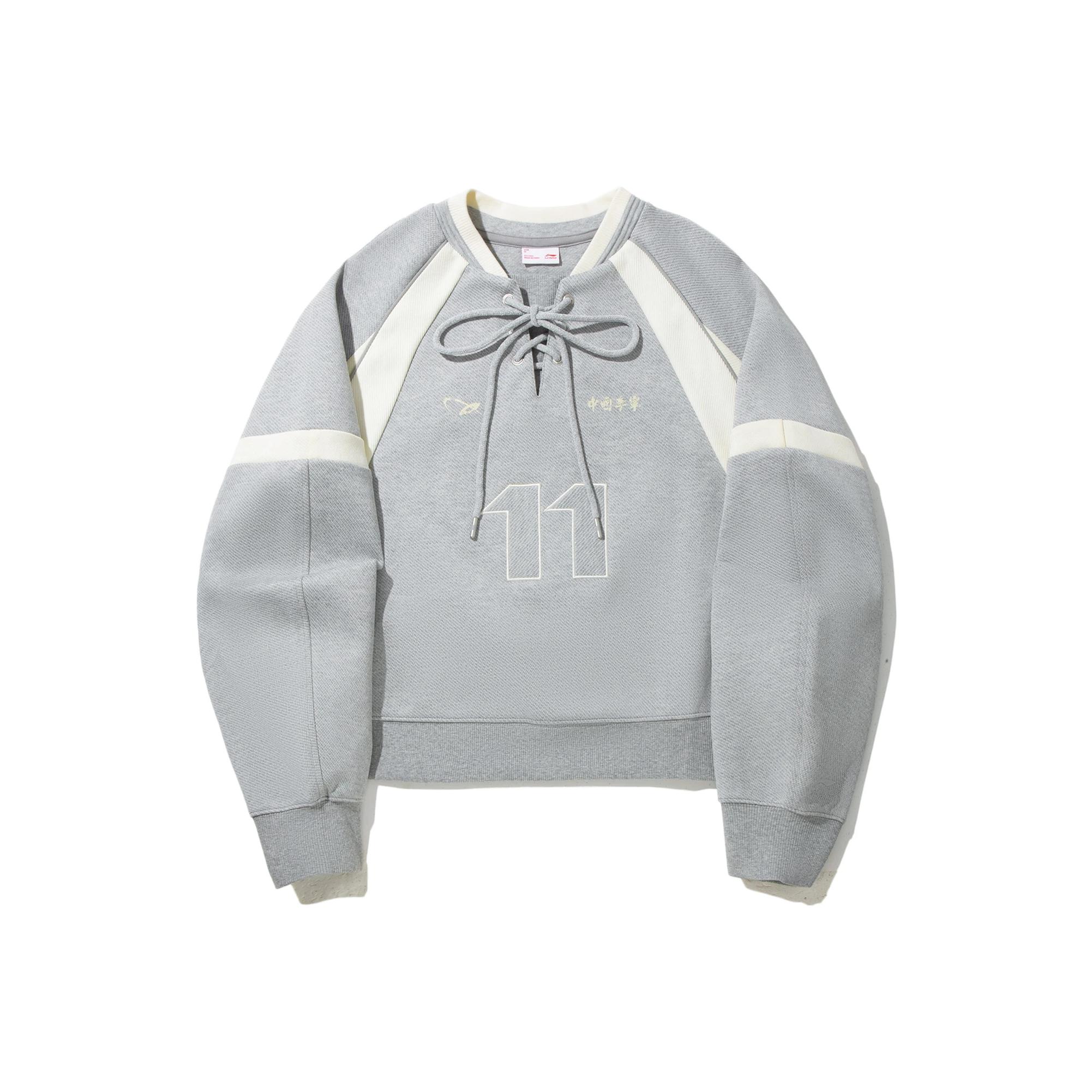 

Li Ning Модная спортивная серия Цветной блок Буква Число Дышащий Мягкий Универсальный Свободный Свитшот Женский свитшот AWDVE50-2 XS