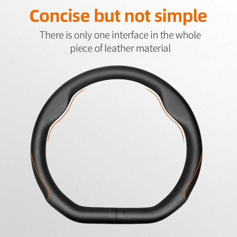 For BMW D-Shaped Steering Wheel Cover Ultra-Thin 4 5 7 Series M5 I5 I7 G22 G23 G26 G60 G70 F10 F90 G60 G70 G82 G83 G26