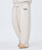 Leubase Old School Double-Pleated Wide Terry Pants_Oatmeal