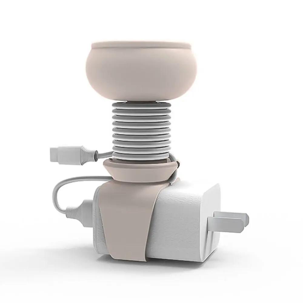 Ckle Belt Silicone Binding Belt Desktop Cable Storage Buckle Portable Data Cable Winder Cartoon Multi-function Data Cable Bu