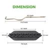 A30F-Battery Hold Down Plate With Rods Kit For Club Car Precedent 2004-2009 48V Electric Golf Cart, 102534001 102526801