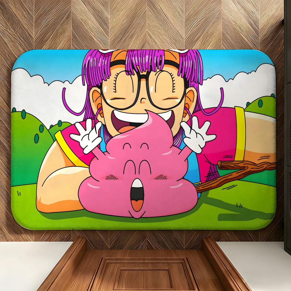 Anime D-Dr. S-Slump Floor Mat Soft Flannel Floor Mat  Suitable for Entryways, Living Rooms, Bedrooms, and Bathrooms
