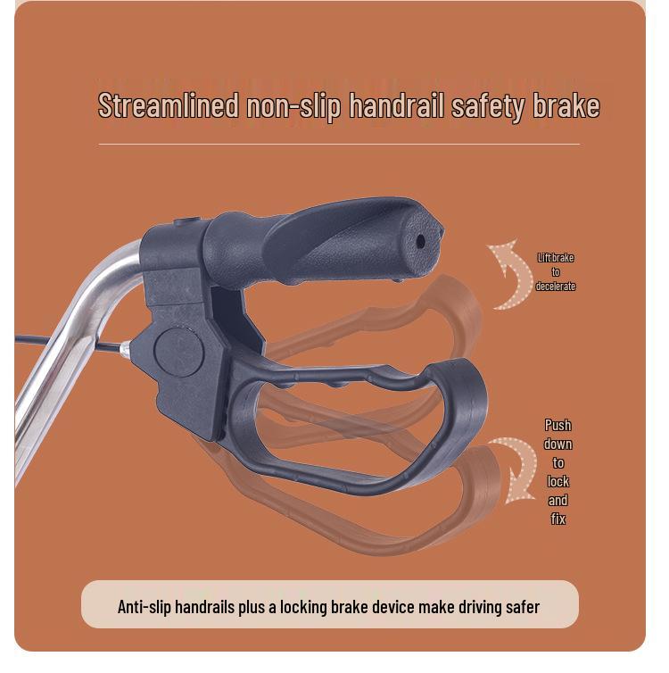 Elderly-Accessible Foldable Shopping Cart and Walker with Seat