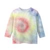 Print Tops For Youth Girls Round Neck 3/4 Sleeves T-Shirts Trendy Tops Outfit Tees