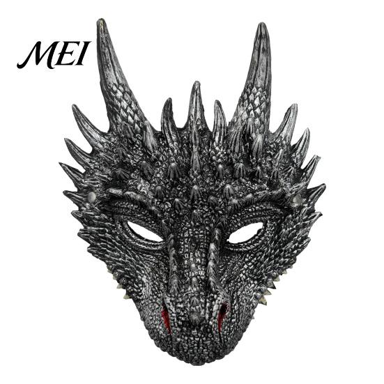 Breathable Cosplay Props for Adults Dragon Masque Adults, Halloween 3D Detailed Comic Exhibition Headgear Full Face Festival, Carnival Masquerade