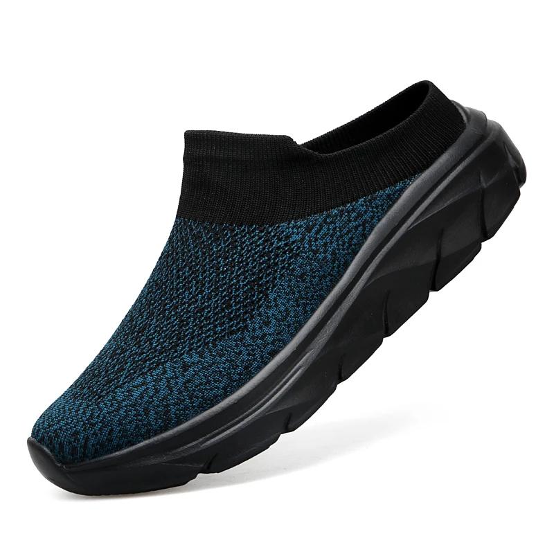 Sapatos Esportivos de Verão Masculinos Respiráveis Moda Novas Chinelas Casa Interior Solado Grosso Chanclas Material Respirável para Dias Quentes de Verão