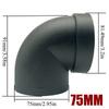 6X 42/60/75/90mm Plastic L-Shaped Air Pipe Elbow Outlet Connector For Webasto Eberspaecher Diesel Parking Car Heater Accessories