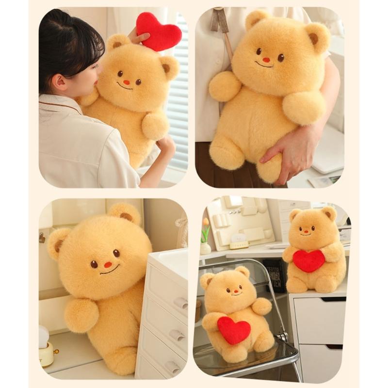 Voice Recording Love Heart Plush Bear Comforting Plush Toy with Sound Record Birthday Gifts for Children and Toddler