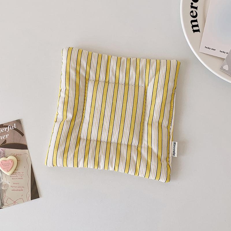 Ins Simple Fabric Coaster Tea Fashion Sweet Cream Color Insulation Pad Desktop Decorative Cup Mat Home Decor Gifts